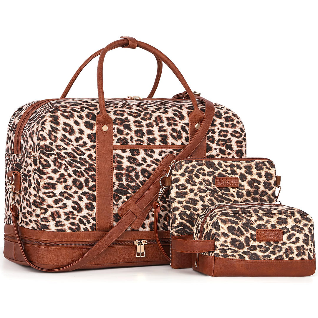 Weekender Bag for Women Canvas Overnight Bag Large Trav