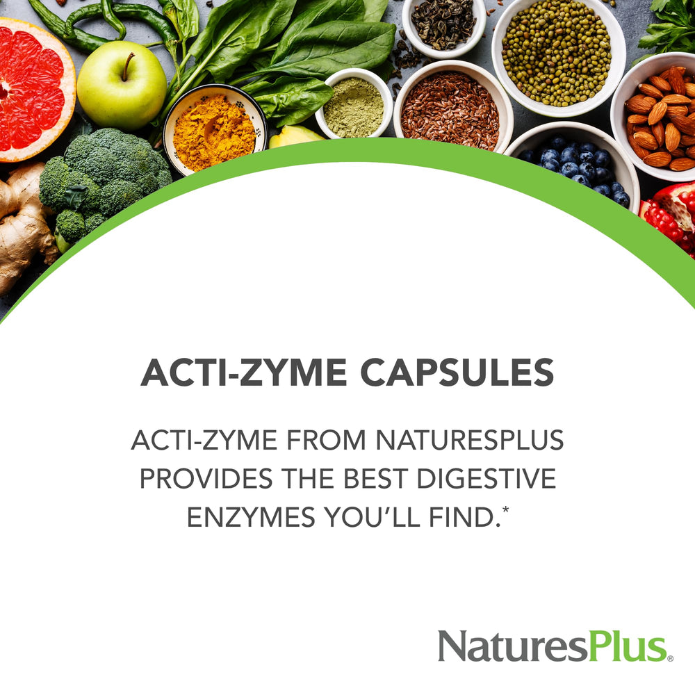 Natures Plus ActiZyme - Gut Health Supplement, Contains