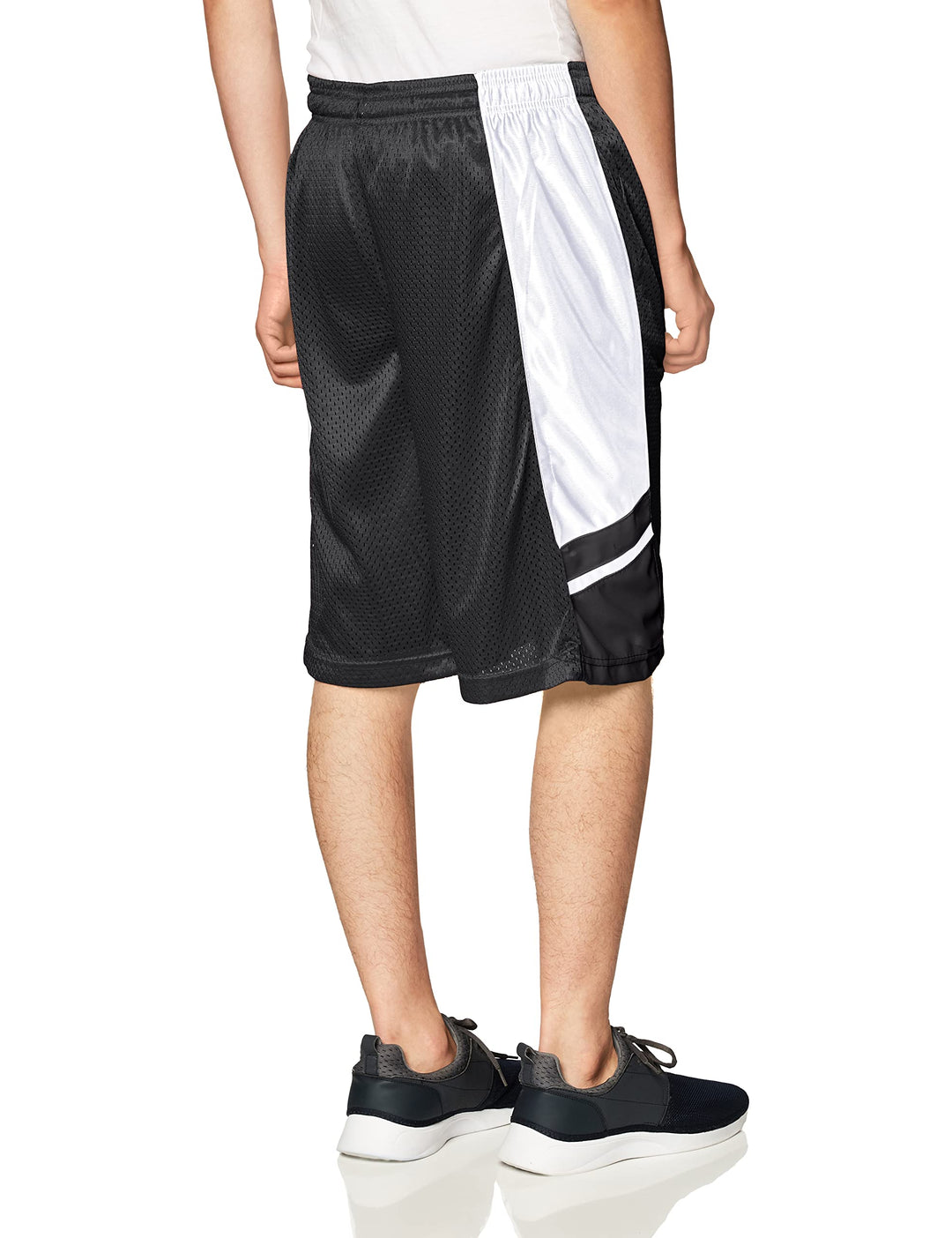 Men&#39;s Athletic Gym Mesh Shorts with Pockets, Lightweight, Quick Dry, Breathable, Black, Large