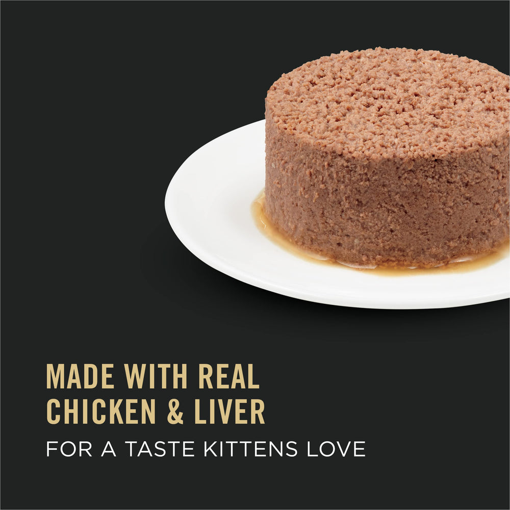 Pate, High Protein Wet Kitten Food, DEVELOPMENT Chicken & Liver Entree - (Pack of 24) 3 oz. Pull-Top Cans