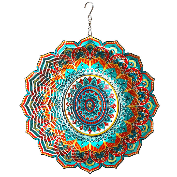 LJLIFART Wind Spinner Mandala Blessedness 12 inch 3D St