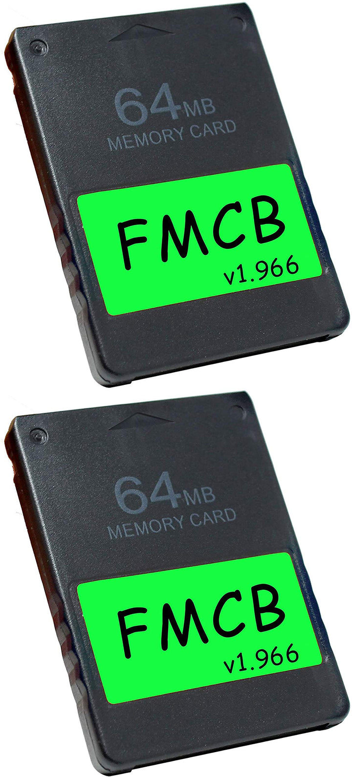 FMCB Free McBoot Card v1.966 for PS2-2 Pack Plug and Play PS2 Memory Card - 64 GB Memory Card PS2 Runs Games in USB Disk or Hard Disk