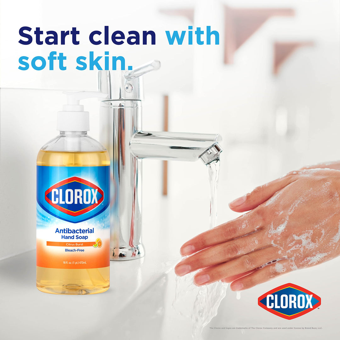 Clorox Antibacterial Liquid Hand Soap Pump | 16 oz Citr
