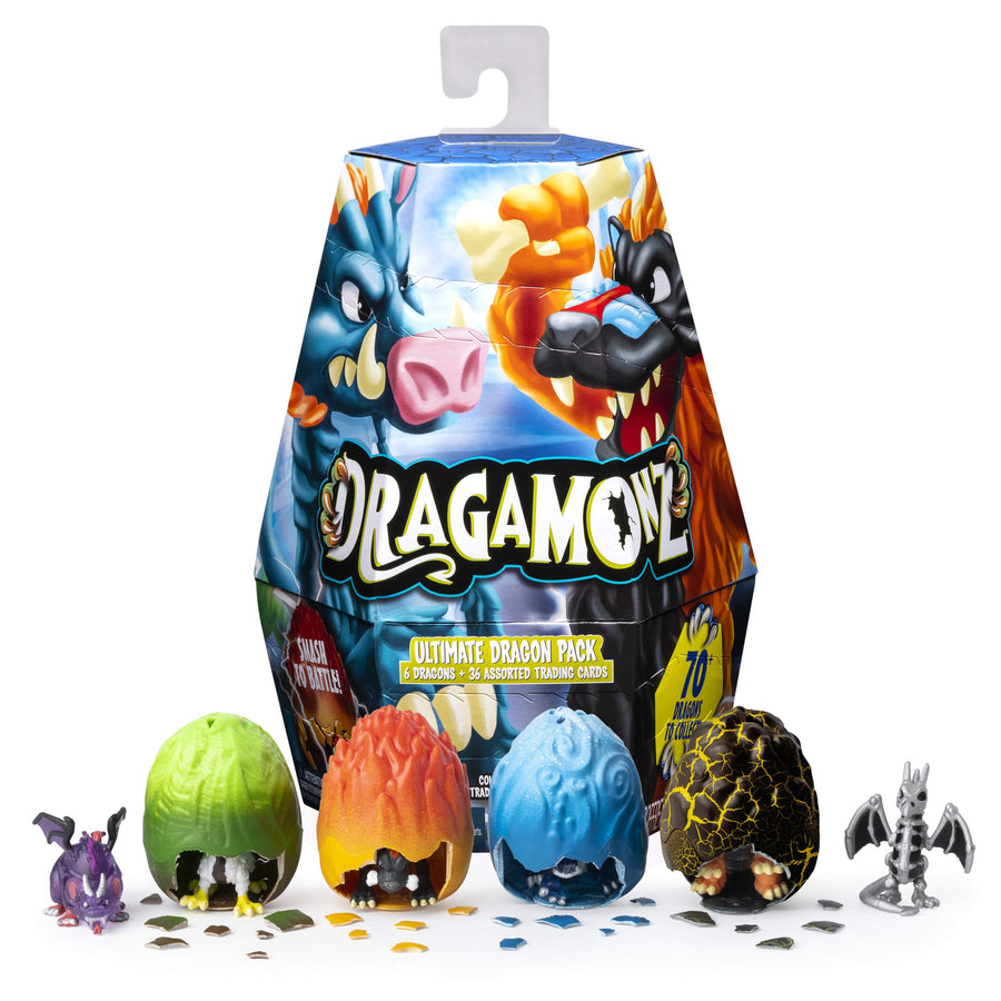 Dragamonz, Ultimate Dragon 6 Pack, Collectible Figure & Trading Card Game, for Kids Aged 5 & Up