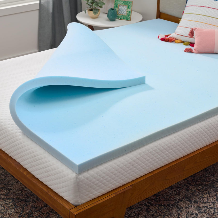 LINENSPA Memory Foam Mattress Topper - 2 Inch Gel Infus