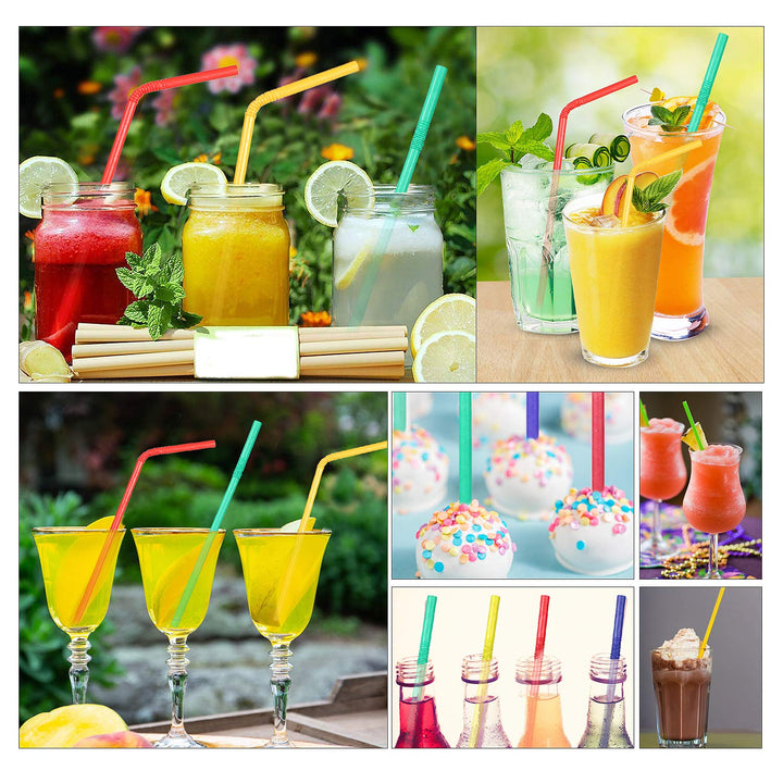 Pro Mael Paper Drinking Straws, Flexible Straws for Jui