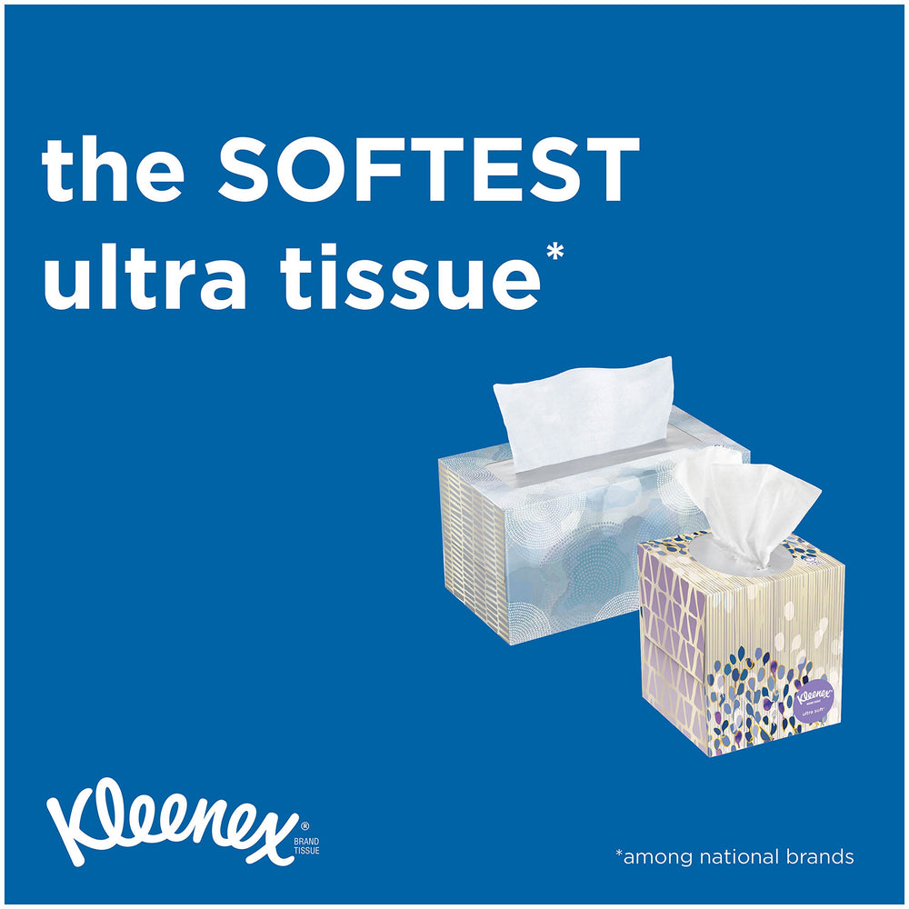 Kleenex Facial Tissue, Ultra Soft 75 Count (Pack of 4)