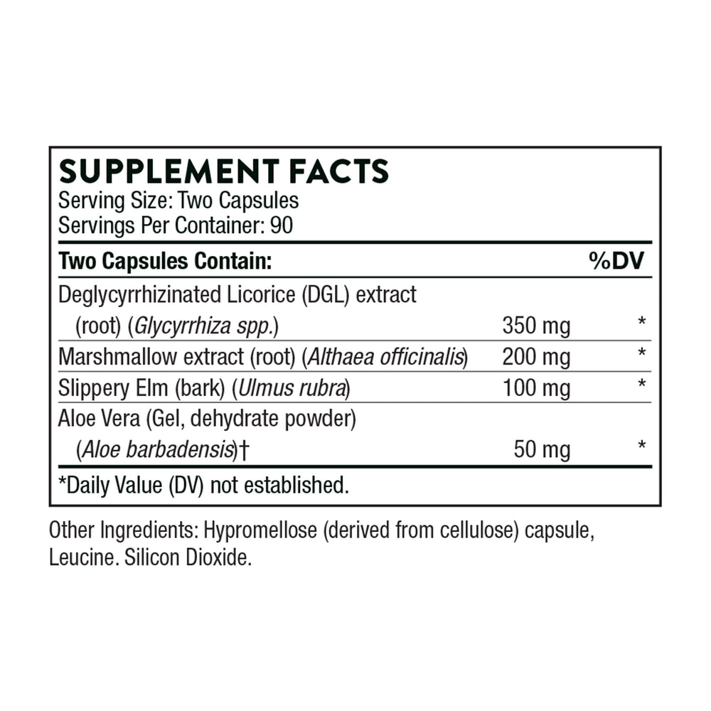 GI Relief - Digestion Supplement Supports Gut Health & Bloating Relief* - Made with Marshmallow Root Extract & Digestive Enzymes - 180 Capsules - 90 Servings