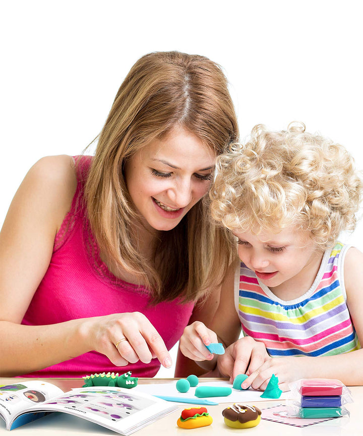 Air Dry Clay 24 Colors, Kids Toys Modeling Clay Kit, No-Bake No Mess Magic Clay Crafts, Christmas Birthday Gifts for Kids Girls Boys