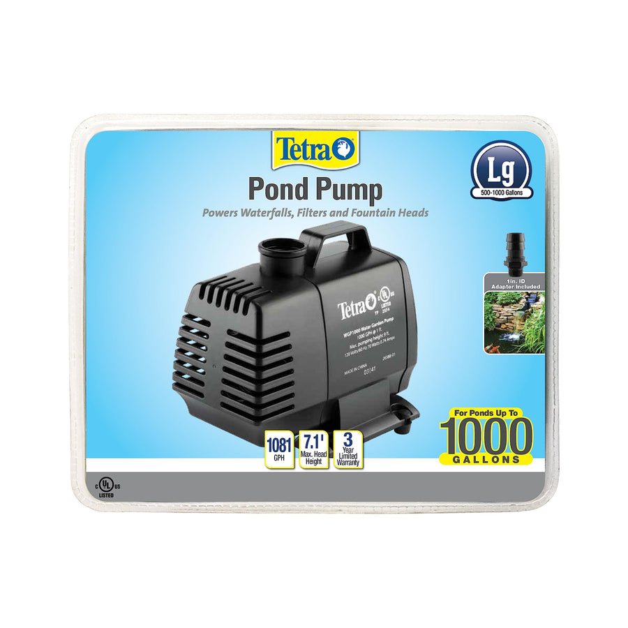 Pond Water Garden Pump, Powers Waterfalls/Filters/Fountain Heads