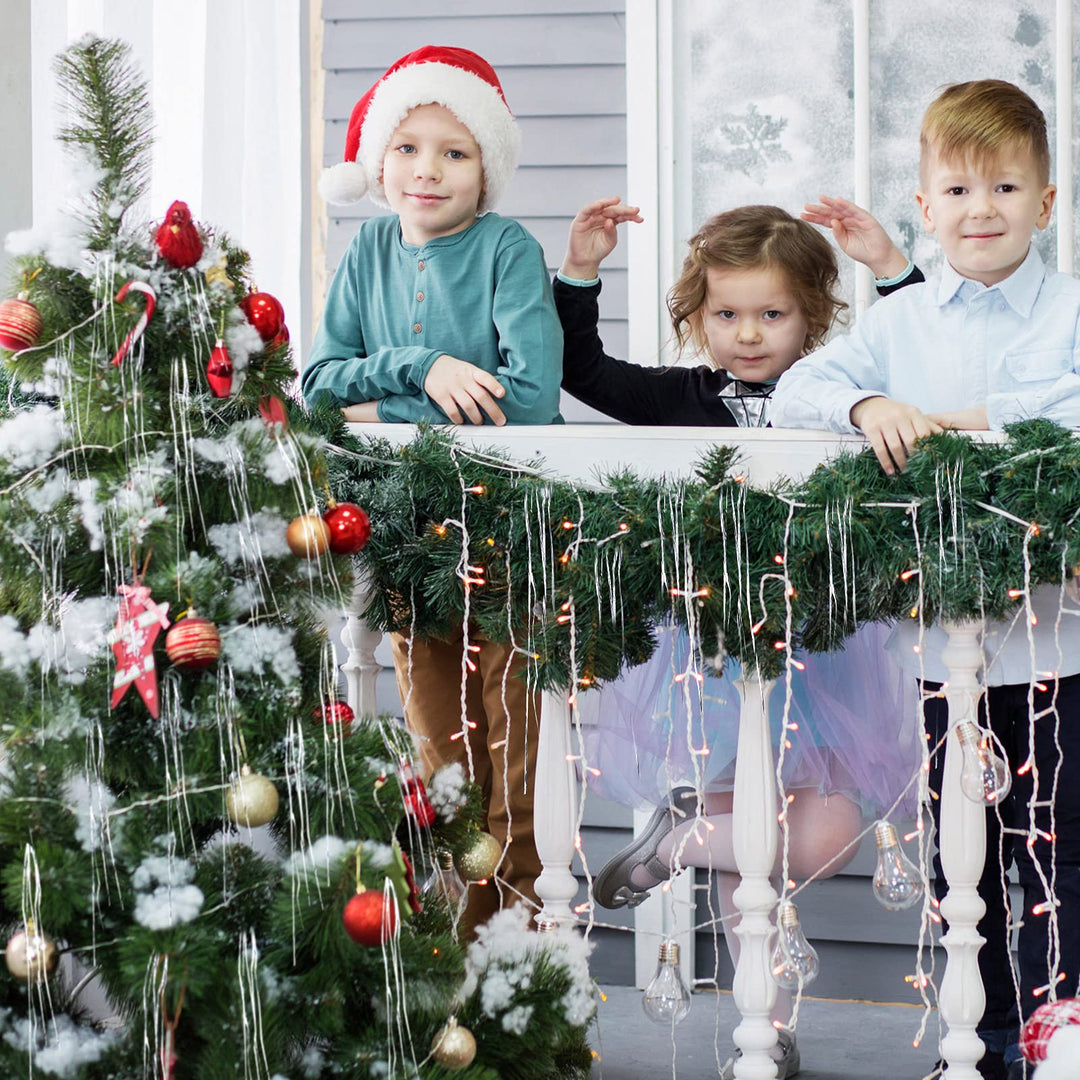 14000 Piece Christmas Icicle Tinsel Foil Fringes Tinsel Birthday Tinsel Curtain Strand Icicle Tinsel Christmas Tree Tinsel Decoration for Christmas Holiday Decor Birthday Supplies (Silver)