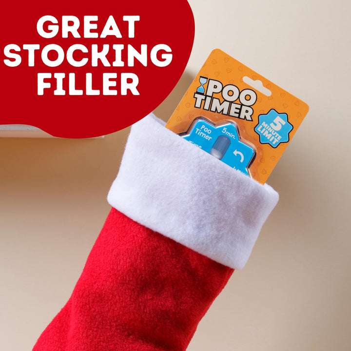 Novelty Poo Timer - Time Your Toilet Trips - Joke Funny Gifts For Men Dad Boyfriend Husband - Novelty Mens Christmas Birthday White Elephant