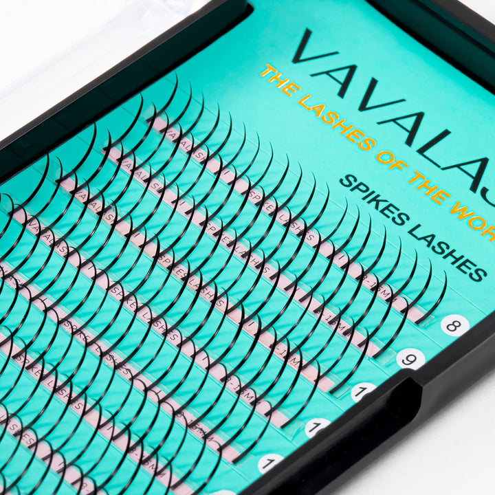 Premade Fan Spikes Lash Extensions Mixed Tray 15-18mm C Curl 0.07mm Matte Black Eyelash Extension Supplies Spikes Fansï¼Ë†C-0.07,15-18mmï¼â€°