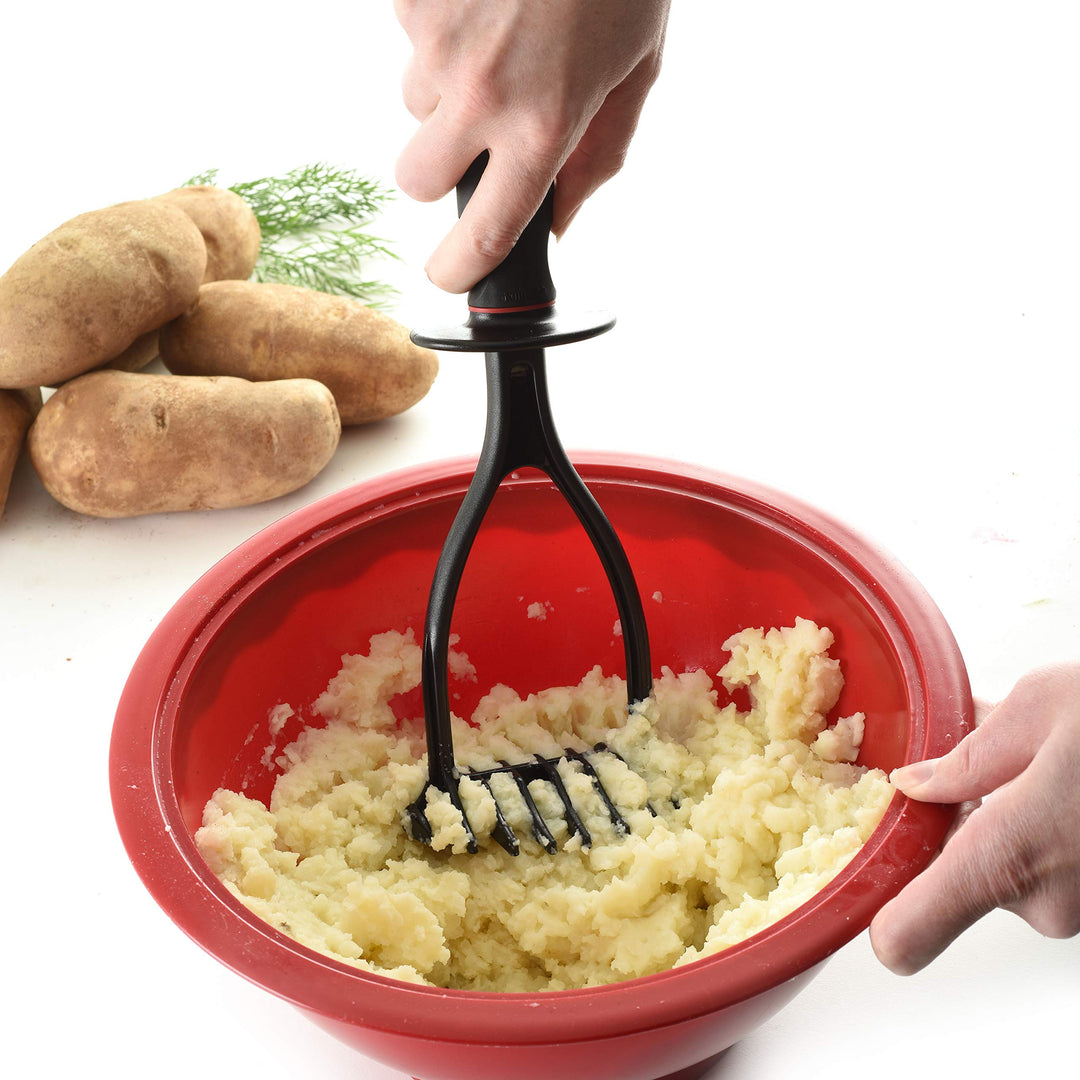 Norpro Black Nylon 11 Inch Potato Masher, 3.75 x 3.5 x 