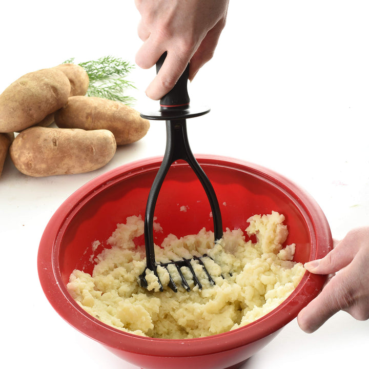Norpro Black Nylon 11 Inch Potato Masher, 3.75 x 3.5 x 
