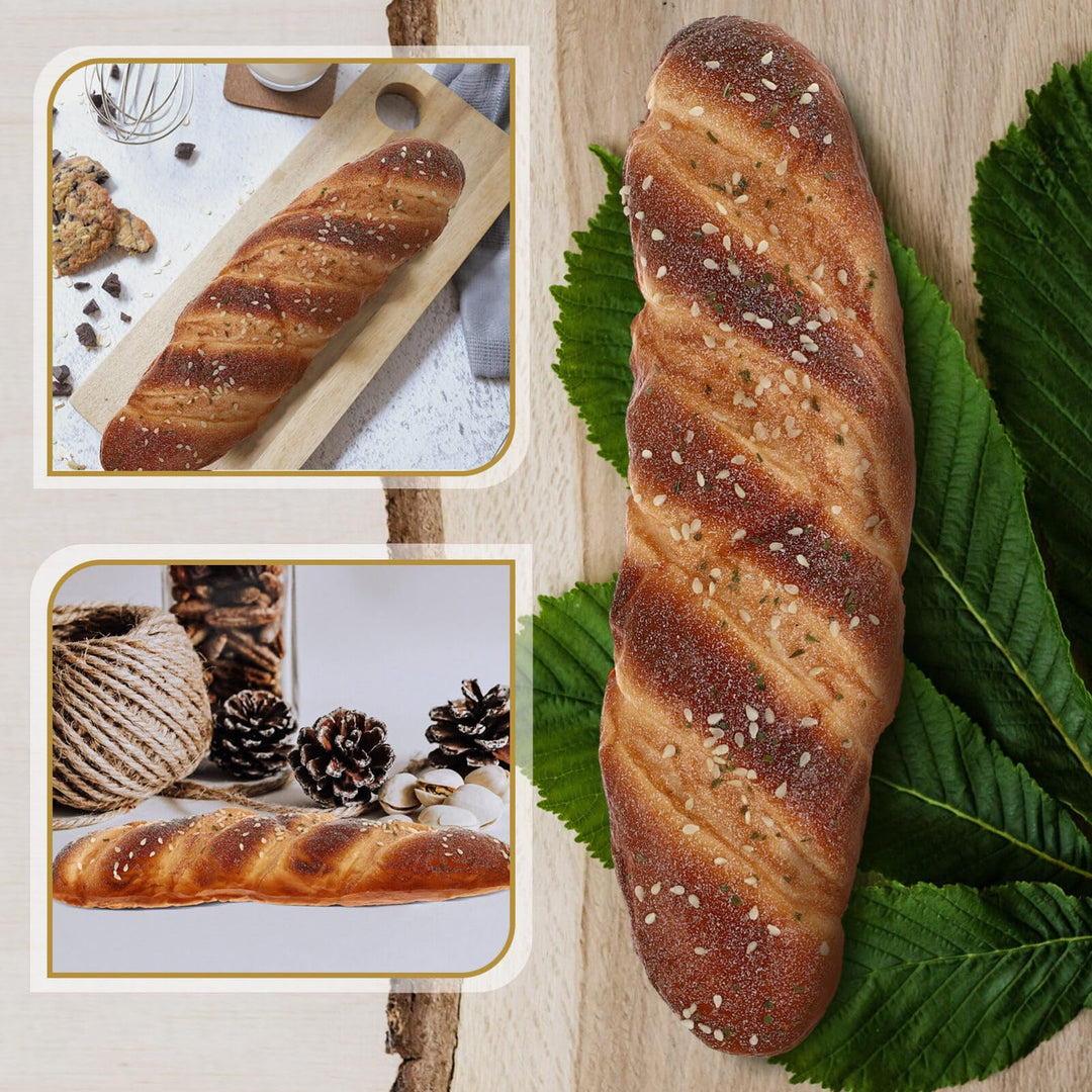 STOBOK Simulated Artificial Bread Prop: Fake Bread Adornment Table Photo Prop for Indoor, French Loaf Bread Lifelike Bread Dessert for Decoration Display