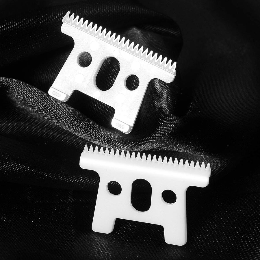 2pcs Ceramic blade for Andis D7 D8 SlimLine Pro Li choice 24 teeth with box Replacement T Blade (WHITE)
