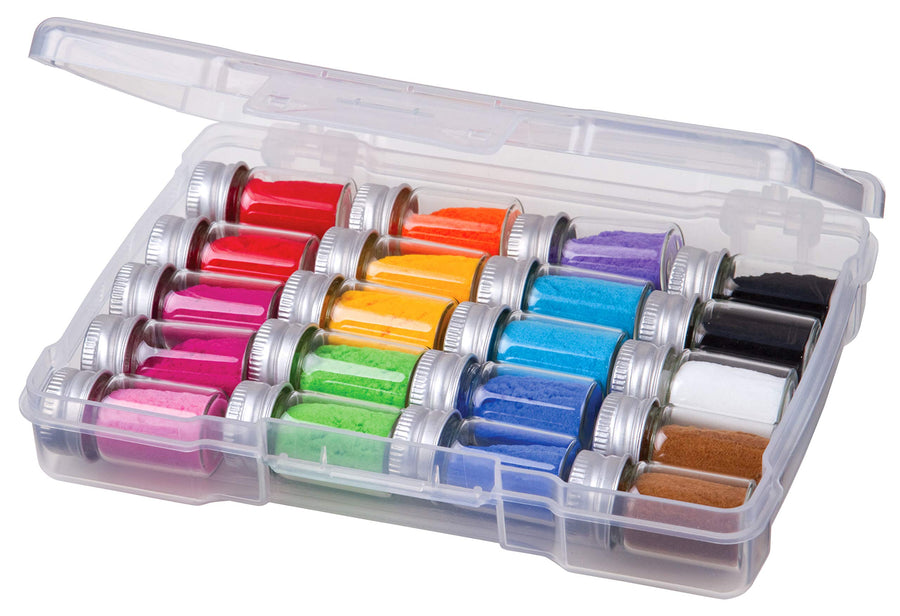 6946AB Photo & Craft Organizer 4 x 6 Box, [1] Plastic Storage Case, Clear