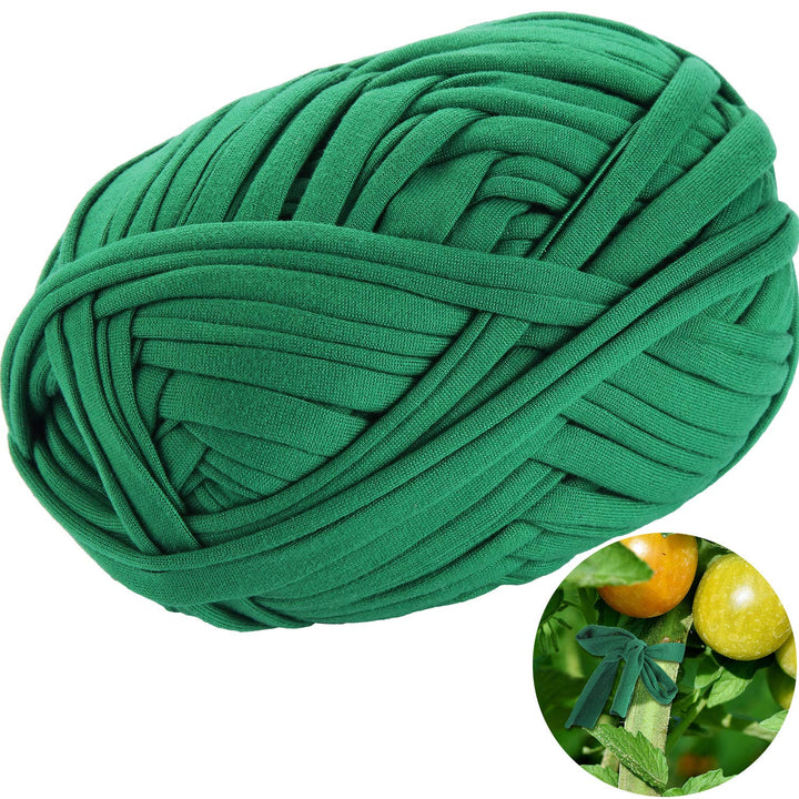 BBTO 30 Meter/ 98 Feet Green Garden Twine Garden Plant Tie Tree Tie Stretchy Plant Support Tie for Garden Office and Home Cable Organizing, Craft Supplies (1 Roll)