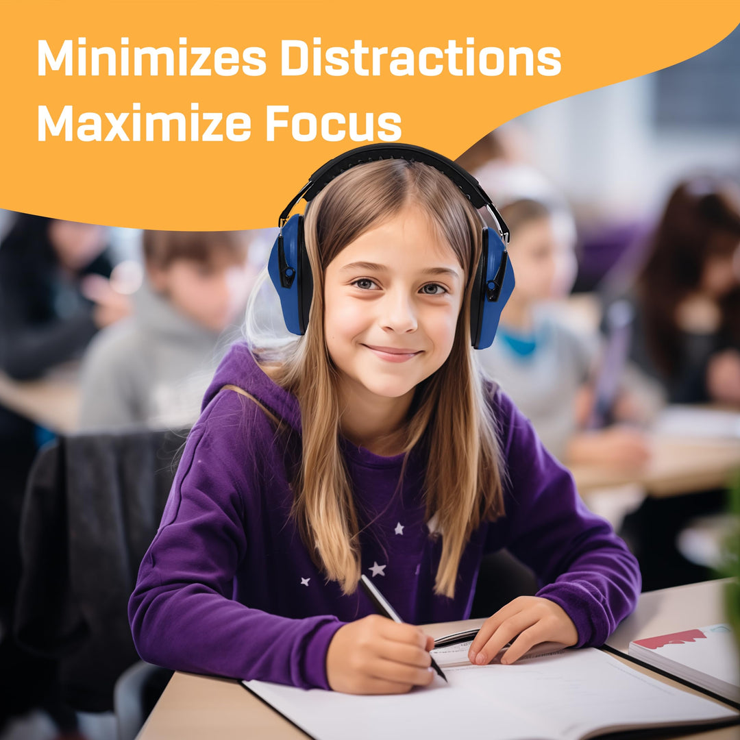 Kids Ear Protection, Noise Canceling Headphones Kids, Age 3-16, 26dB Noise Reduction, Ear Muffs for Kids, Kids Noise Cancelling Headphones, Earmuffs for Autism, Boys, Girls, Toddlers