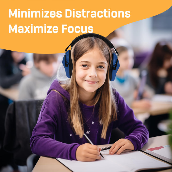 Kids Ear Protection, Noise Canceling Headphones Kids, Age 3-16, 26dB Noise Reduction, Ear Muffs for Kids, Kids Noise Cancelling Headphones, Earmuffs for Autism, Boys, Girls, Toddlers