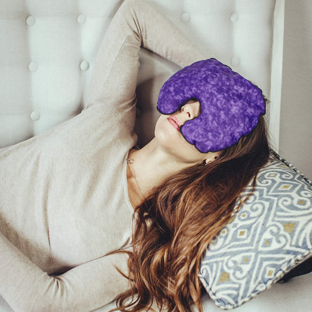 Microwavable Heating Pad - Sinus Pillow - Moist Heat Compress for Migraines and Headaches - Scented with Aromatherapy - Natural, Safe and Reusable