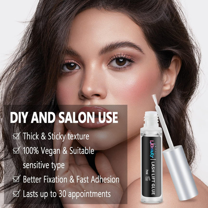 Lash Lift Glue, Eyelash Adhesives, Eyelash Perm Glue Strong Sticky Eyelash Lifting Glue for Lash Perming or False Eyelashes Dissolves Quickly in Water