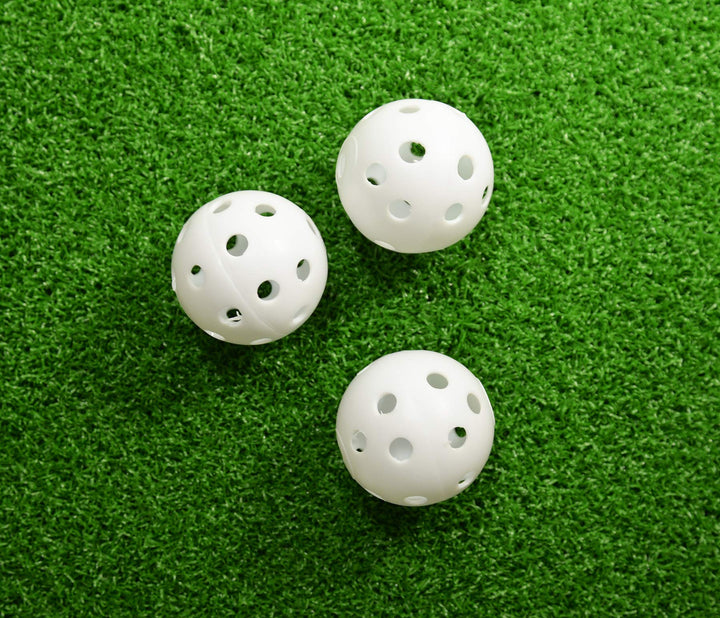 Practice Golf Balls, Perforated, 12 Count