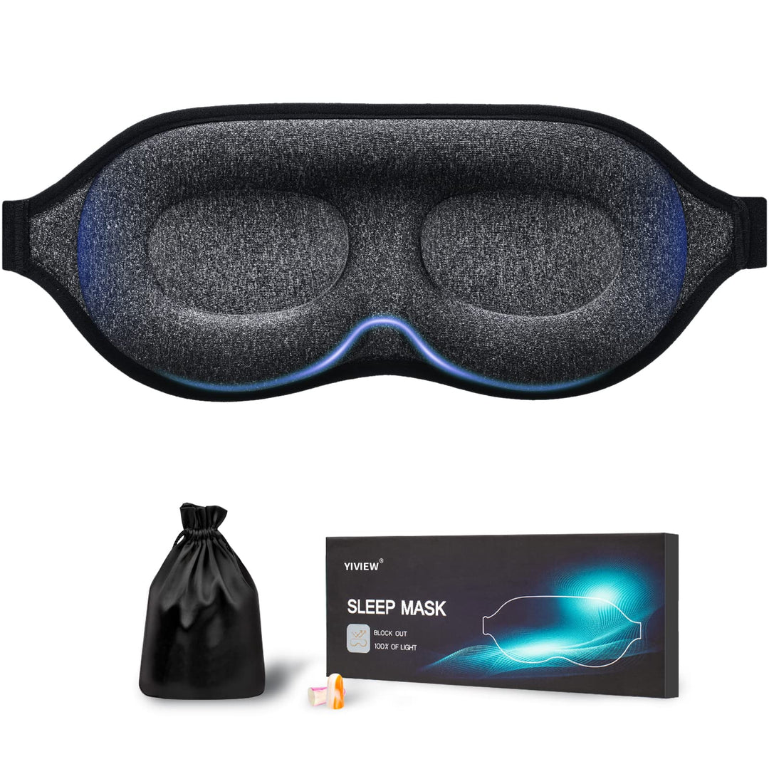 Sleep Mask for Side Sleeper, Block Out Light Completely