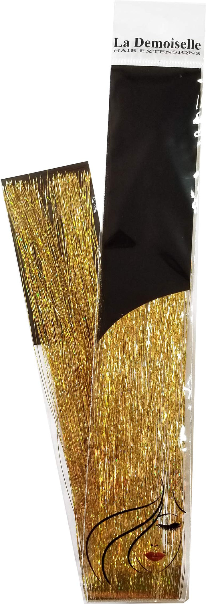 40 Hair Tinsel 100 Strands - Sparkling Gold