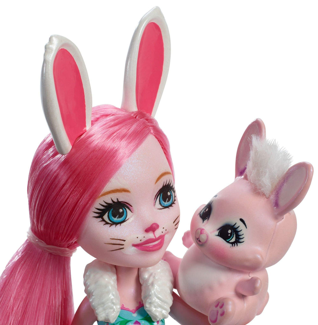 Mattel Bree Bunny Doll with Twist Bunny Figure, 6-inch Small Doll with Removable Skirt &amp; Shoes
