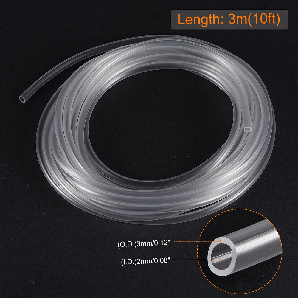 MECCANIXITY PVC Transparent Hose Vinyl Tubing 3/32 ID 1