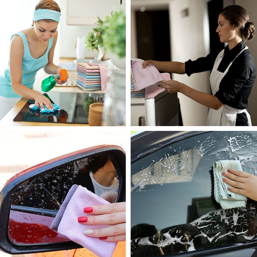 DyPinYise Fish Scale Microfiber Polishing Cleaning Clot