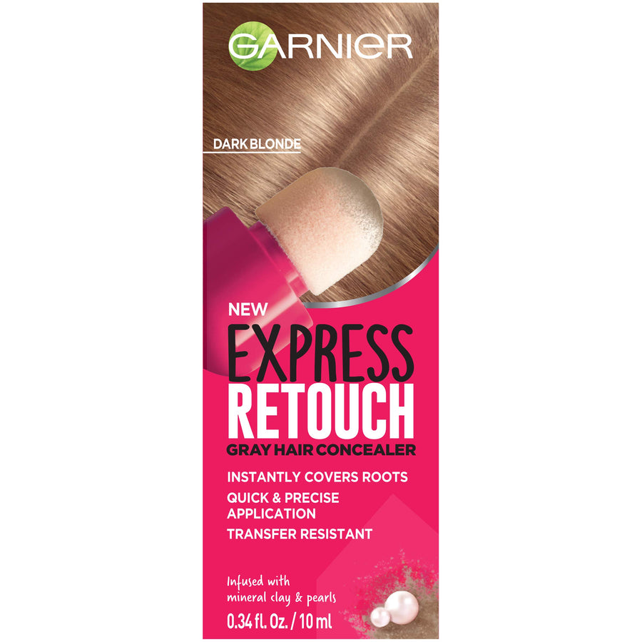 Hair Color Express Retouch Gray Hair Concealer, Instant Gray Coverage, Dark Blonde, 0.34 Fl Oz
