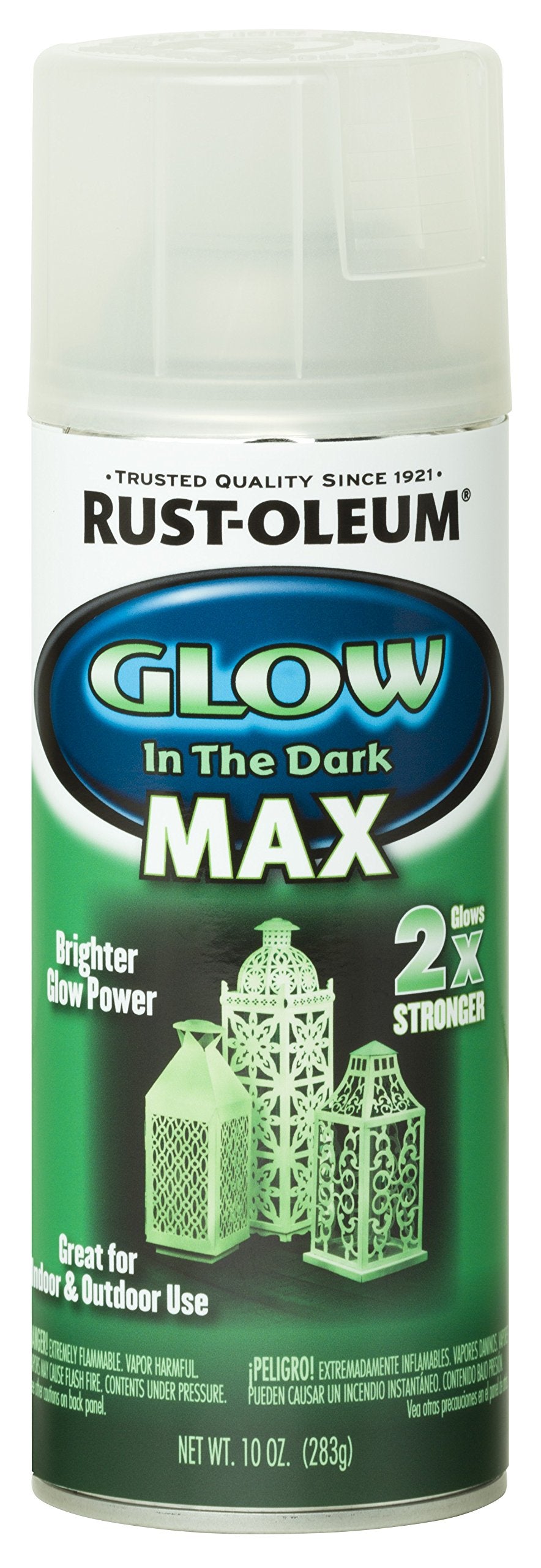278733 Glow in The Dark MAX Spray Paint, 10 oz