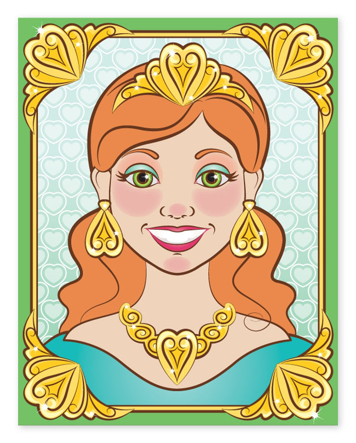 Melissa &amp; Doug Make-a-Face Sticker Pad: Sparkling Princesses - 15 Faces, 4 Sticker Sheets