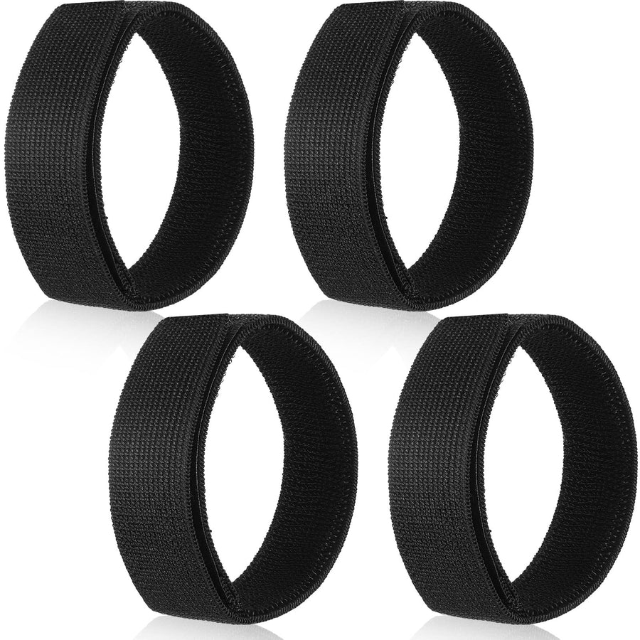 2 Pairs Black Boot Blousers Elastic Military Boot Straps Boot Bands Military Blousing Straps Ankle Hook and Loop for Men Women Hunting Gardening Hiking Cycling Fishing Military Army Uniforms