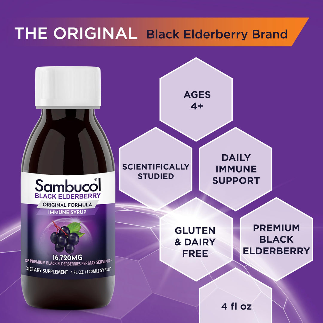 Sambucol Black Elderberry Syrup - Sambucus Elderberry S