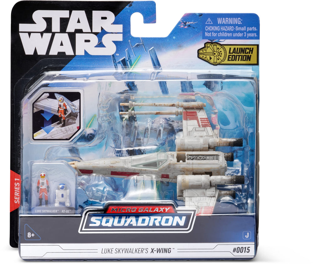5-Inch X-Wing Starfighter Vehicle with Luke Skywalker & R2-D2 Micro Figures