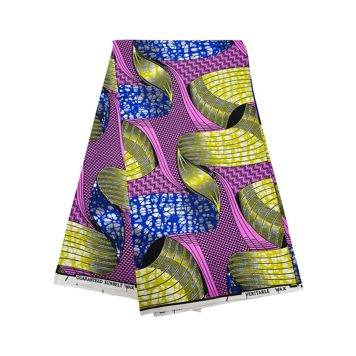 African Fabrics Cloth Ethnic Ankara Wax Print 6 Yards for Party Dresses and DIY Upholstery Fabrics (YLTP012)