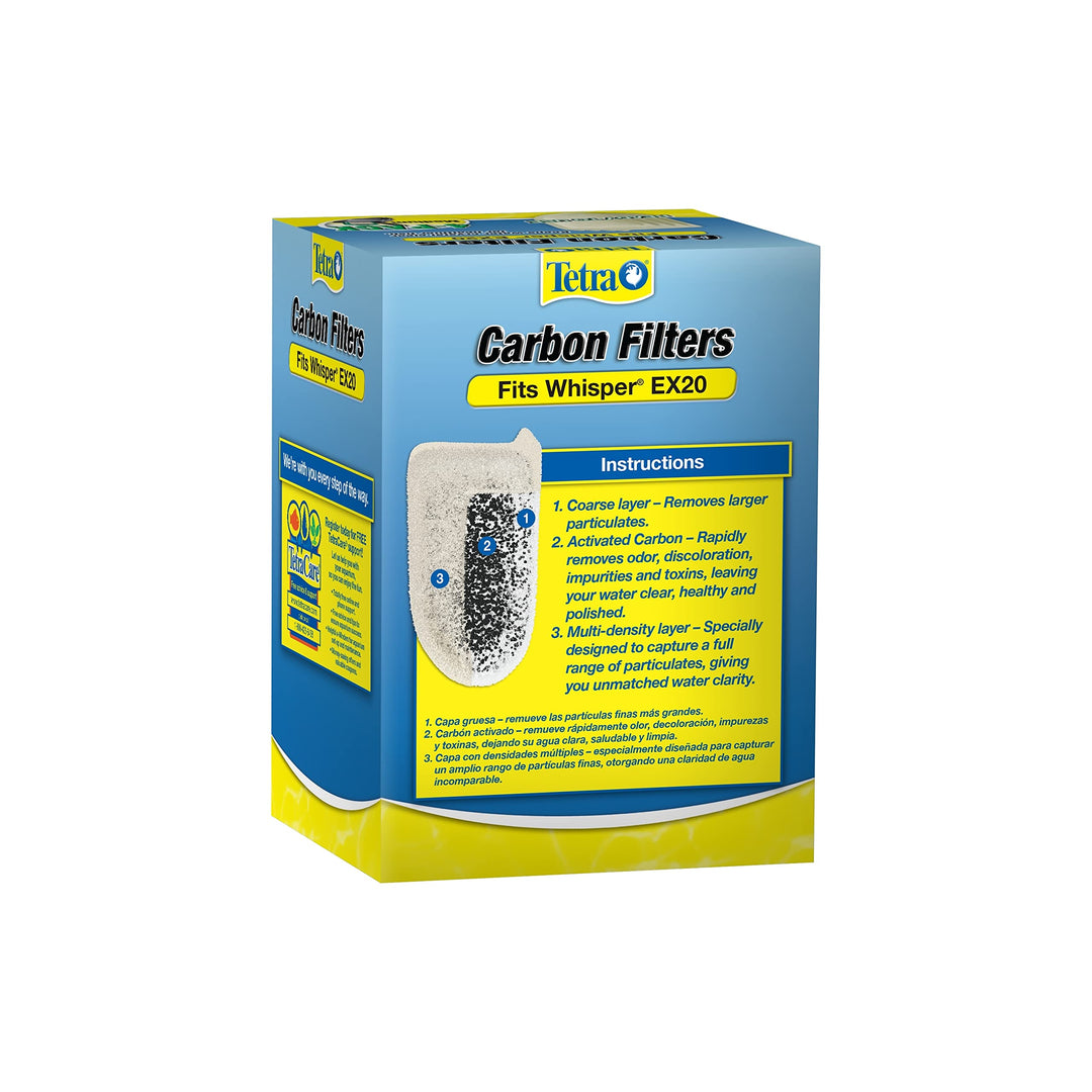 Whisper EX Carbon Medium Round Filter Cartridges, 4-Count