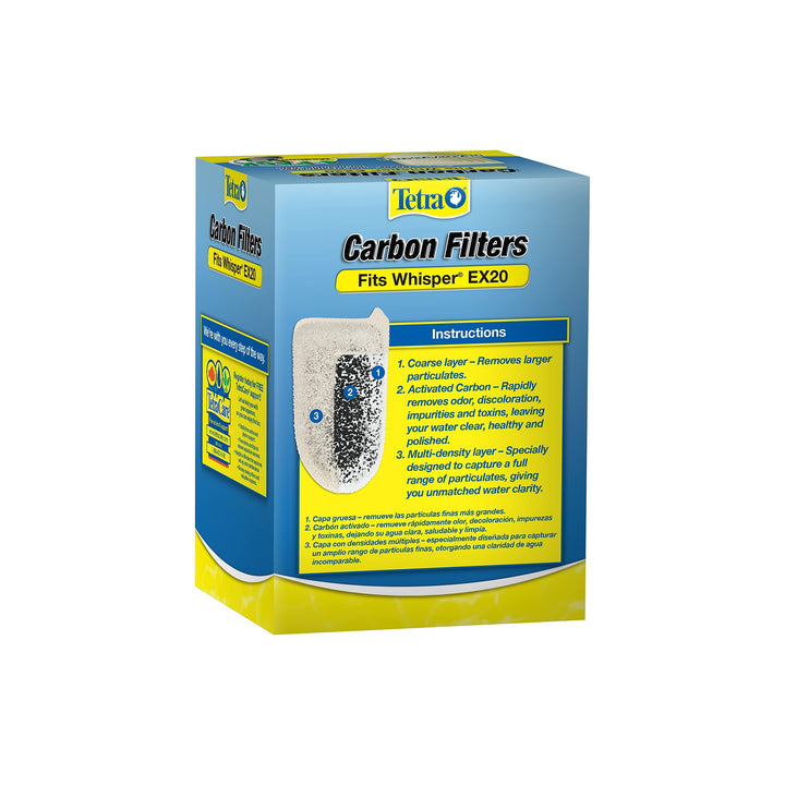 Whisper EX Carbon Medium Round Filter Cartridges, 4-Count
