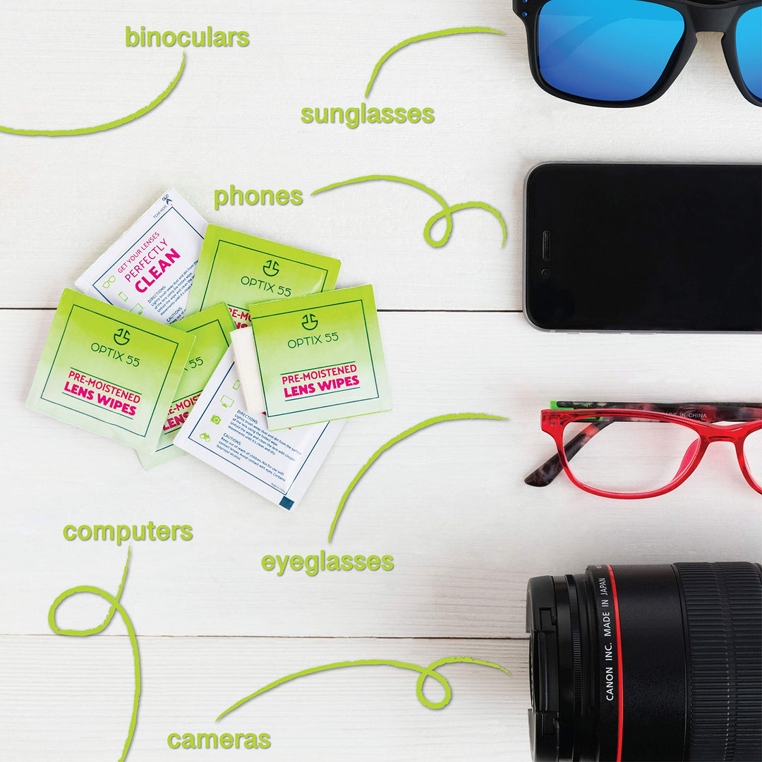 Eyeglass Cleaner Lens Wipes- 200 Pre-Moistened Individu