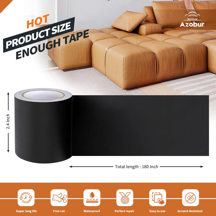 Azobur Leather Repair Tape Patch Leather Adhesive for S