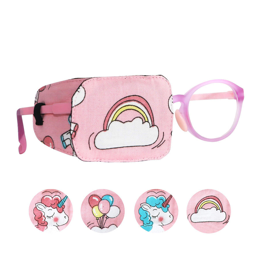 Astropic Cotton & Silk Eye Patch for Kids Glasses (