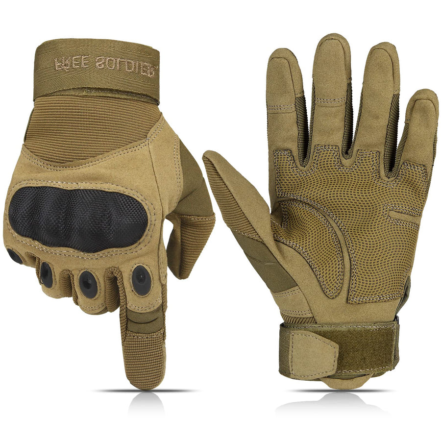 Outdoor Gloves for Men, Motorcycle Gloves for Cycling Hiking Camping Climbing, Airsoft Gloves for Paintball and Shooting