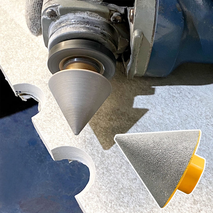 TIKSCIENCE Diamond Beveling Chamfer Bit Fit for Holes Enlarging Shaping Trimming in Tile Marble Glass Granite Ceramic 1-7/8 48mm Dia x 5/8-11 Threads, Diamond Countersink Drill for Angle Grinder