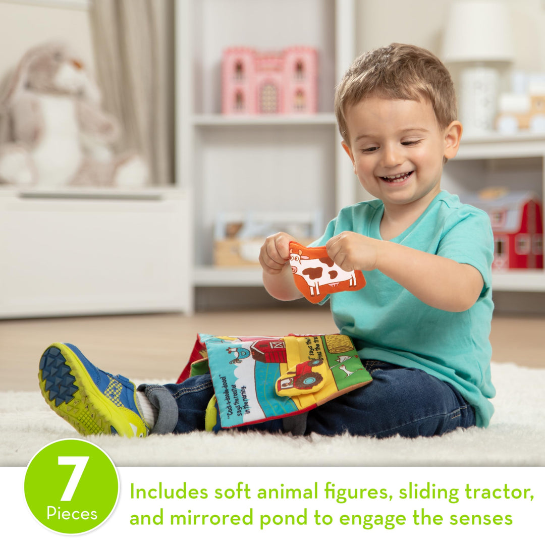 Melissa &amp; Doug K’s Kids On The Farm 8-Page Soft Activity Book for Babies and Toddlers