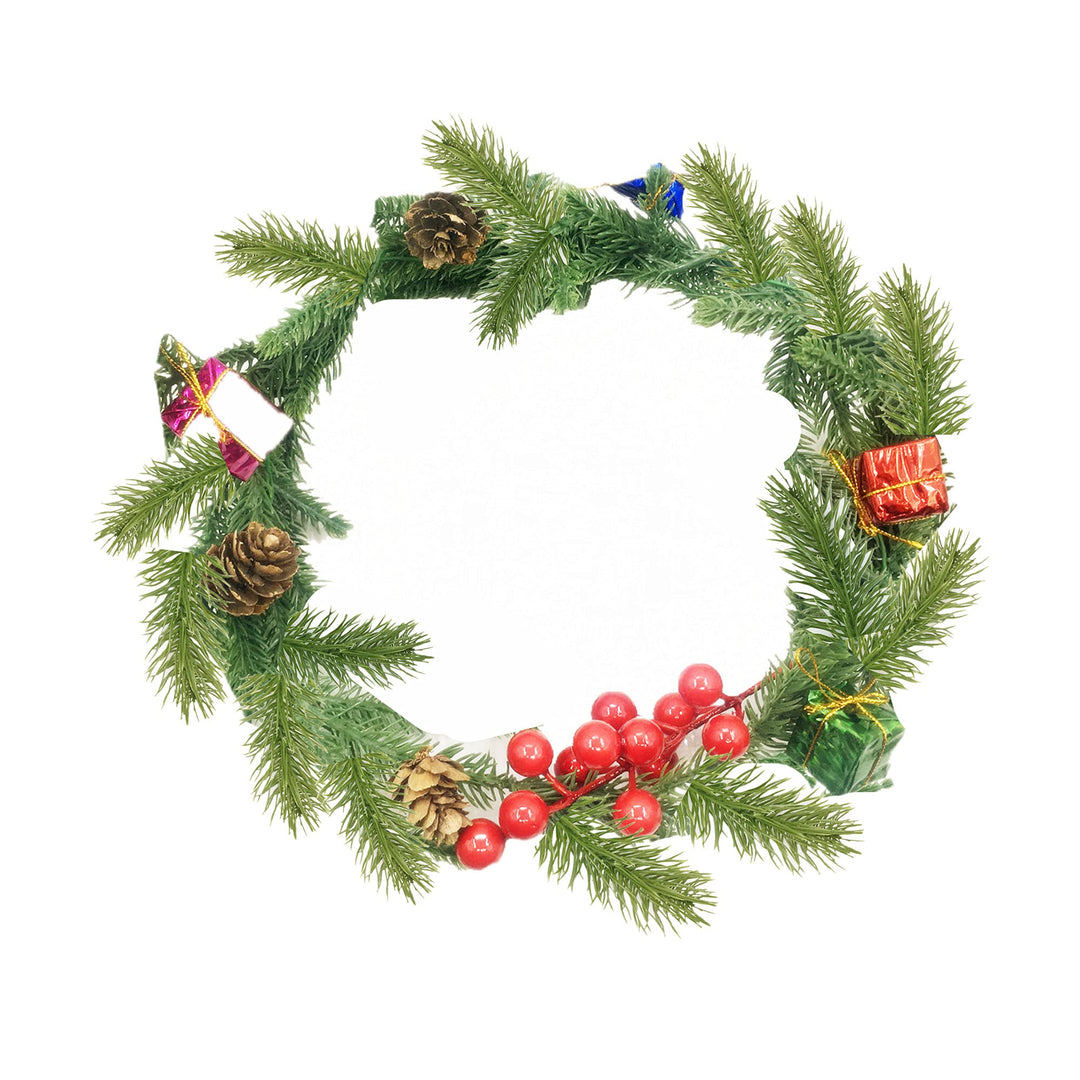 60 Packs Similated Pine Branches, 5.5 Christmas Green Plants Pine Needles Branches Garland for DIY Garland Wreath Embellishing and Home Garden Decoration
