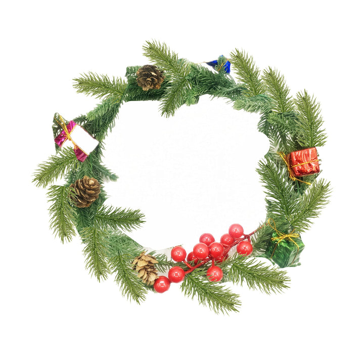 60 Packs Similated Pine Branches, 5.5 Christmas Green Plants Pine Needles Branches Garland for DIY Garland Wreath Embellishing and Home Garden Decoration